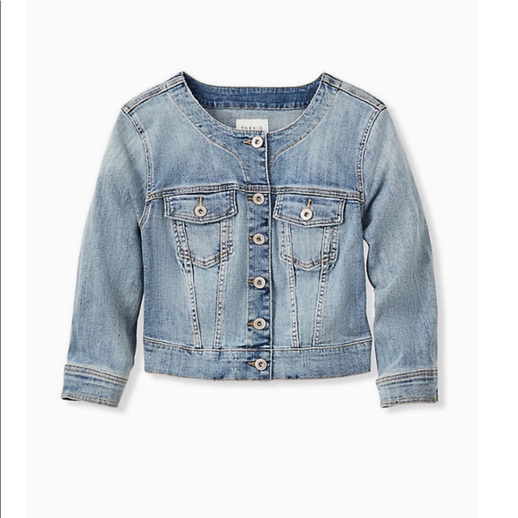 torrid cropped denim jacket